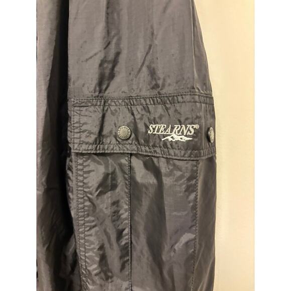 Stearns Dry Wear Waterproof Nylon Ripstop Rain Pants Black Pull-on Mesh - Picture 3 of 7